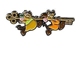 Gus Jaq Lapel Pin Cinderella Friend Pet Mice Rat Badge Brooch Accessories Pin